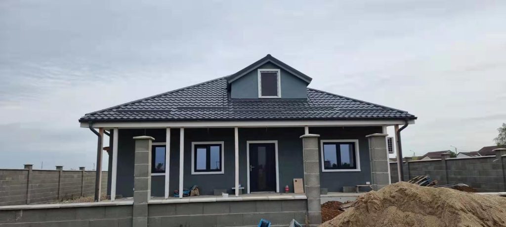 172sqm prefab light steel gauge house(Romania) 1 steel gauge house 1